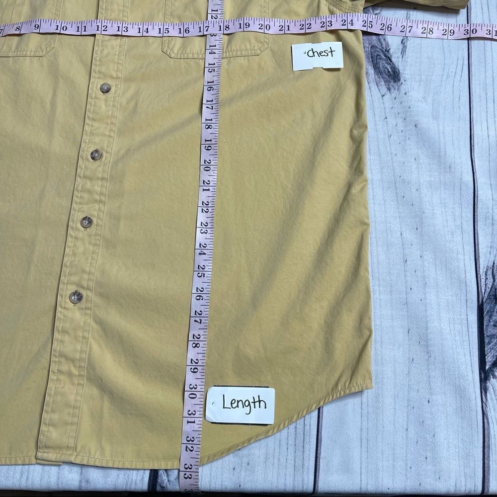 Carhartt Button Down Shirt Short Sleeve 2 Pocket Mens Size Large Tall‎ - Picture 3 of 7